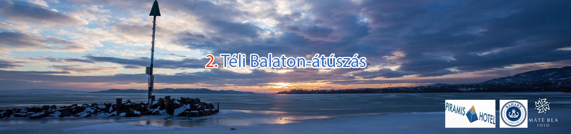 Téli Balaton-átúszás